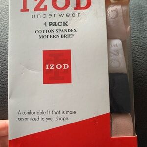 Izod women’s modern  Brief Underwear 4-Pack - Black, White, Pink
